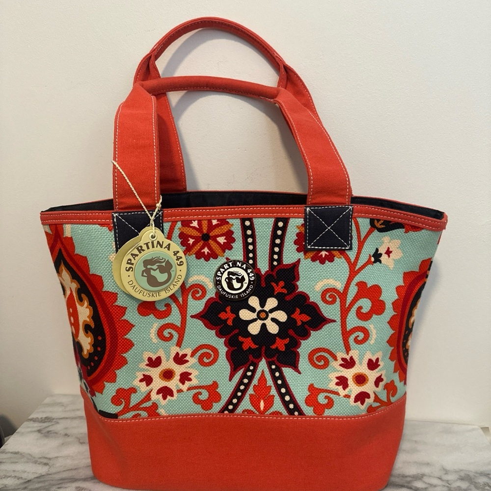 Spartina 449 Daufuskie island waving Girls seabrezze tote NEW WITH TAG - Picture 2 of 15